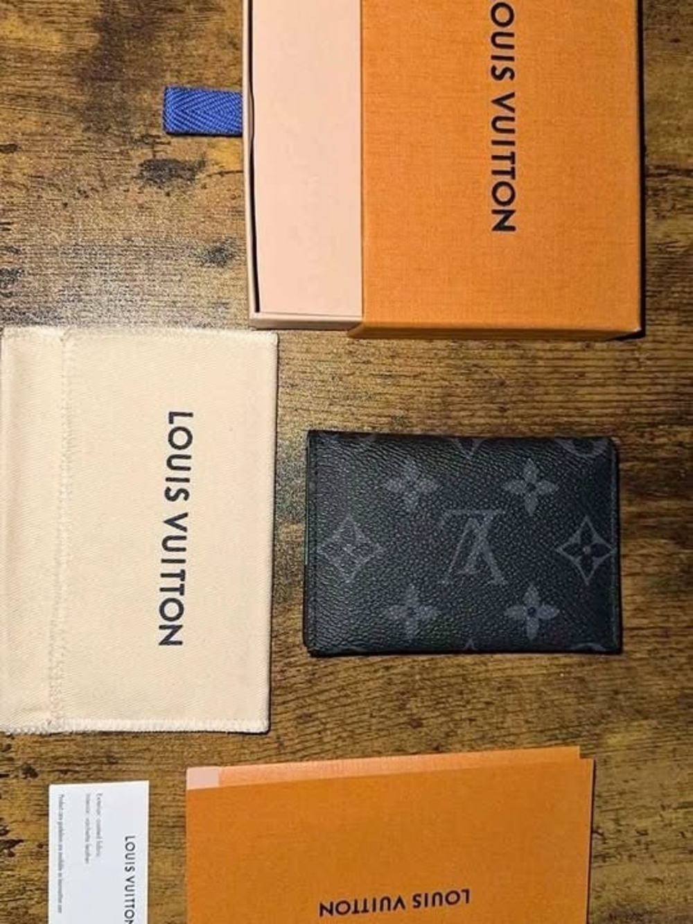 Louis Vuitton Black Monogram Card Holder